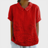 Zlata | Bluse mit floraler Stickerei