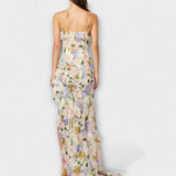 Indie - Kleid mit Volants und Mustern