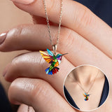 Clara™ | Eleganter Kolibri-Anhänger