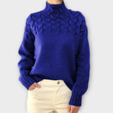 Eva - Damenpullover mit detailliertem Strickmuster