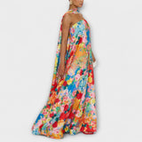 Harlow - Maxikleid mit floralem Muster und schulterfreien Trägern