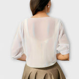 Olivia - Bluse mit offenem Dekolleté