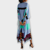 Elenora - Geometrischer Kaftan mit lässigem Schnitt