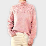Eva - Damenpullover mit detailliertem Strickmuster