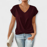 Eloise - Top mit V-Ausschnitt und Schleifendetail