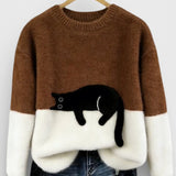 Nika | Sweatshirt mit Katzenmotiv