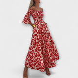 Sienna - Maxikleid mit schulterfreien Trägern, ideal für den Urlaub