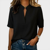 Lea | Leichte Bluse mit V-Ausschnitt