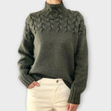 Eva - Damenpullover mit detailliertem Strickmuster