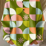Saga | Pullover mit abstraktem kariertem Muster