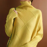 Marcelle | Grobstrick-Pullover mit Rollkragen