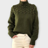 Eva - Damenpullover mit detailliertem Strickmuster