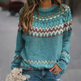 NICOLE™ | RETRO-PULLOVER MIT WELLENMUSTER