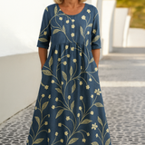 Eliza | Lässiges Midi-Kleid - Nahtloser Stil, Täglicher Komfort