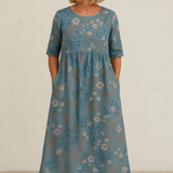 Eliza | Lässiges Midi-Kleid - Nahtloser Stil, Täglicher Komfort