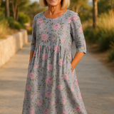 Eliza | Lässiges Midi-Kleid - Nahtloser Stil, Täglicher Komfort