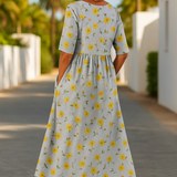Eliza | Lässiges Midi-Kleid - Nahtloser Stil, Täglicher Komfort