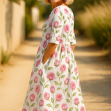 Eliza | Lässiges Midi-Kleid - Nahtloser Stil, Täglicher Komfort