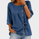 Ana | Retro-Denim-Hemd