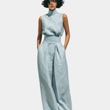 Falyne | Minimalistisches Ensemble mit Tanktop und weitem Hosen