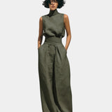 Falyne | Minimalistisches Ensemble mit Tanktop und weitem Hosen
