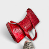Véronique | Glänzende Lederhandtasche