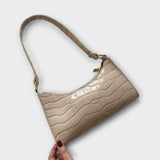 Véronique | Glänzende Lederhandtasche