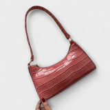 Véronique | Glänzende Lederhandtasche