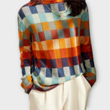 Erika – Pullover mit Patchwork-Muster