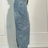 Violette™ - Hose mit hoher Taille und weiten Beinen und Knopftaschen