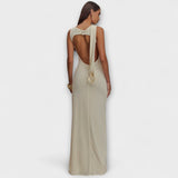 Rieke - Elegantes Maxikleid mit Hohem Schlitz