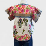 Uriella - Bluse Boho Bestickt