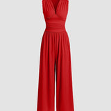 CHARITY – Stilvoller ärmelloser Jumpsuit mit weitem Bein