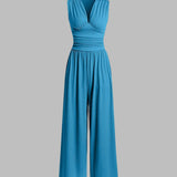 CHARITY – Stilvoller ärmelloser Jumpsuit mit weitem Bein