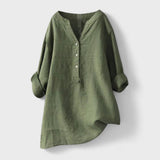Freja - Bequeme Knopfleiste Bluse