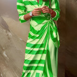 Christiana | Wickelkleid mit Druck