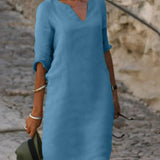Josette™ - Elegantes Kleid mit V-Ausschnitt