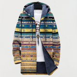 Jacke mit geschwungenem Tribal-Muster