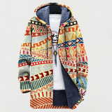 Jacke mit ethnischem Fusion-Muster