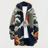 Sweatshirt mit Morgendämmerungs-Muster