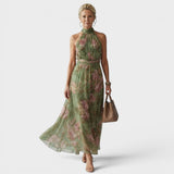Mireille™ | Elegantes Midi-Kleid mit Neckholder