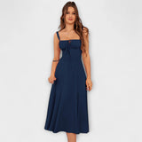 Nadežda - Rosa Top-Kleid mit Schlitzdetail