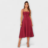 Nadežda - Rosa Top-Kleid mit Schlitzdetail