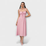 Nadežda - Rosa Top-Kleid mit Schlitzdetail