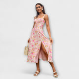 Nadežda - Rosa Top-Kleid mit Schlitzdetail