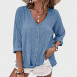 Anna - Sommerleinenbluse