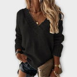Jane - warmer Pullover mit V-Ausschnitt