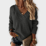 Jane - warmer Pullover mit V-Ausschnitt