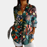 Nika – Sommerbluse mit lebhaftem Muster