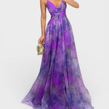 Jelena | Maxikleid mit floralem Muster